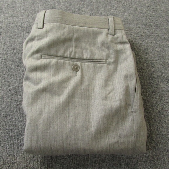 Hart Schaffner Marx Other - Hart Schaffner Marx Dress Pants Mens 36 Wool Cashmere Gray‎ Pleated Unhemmed